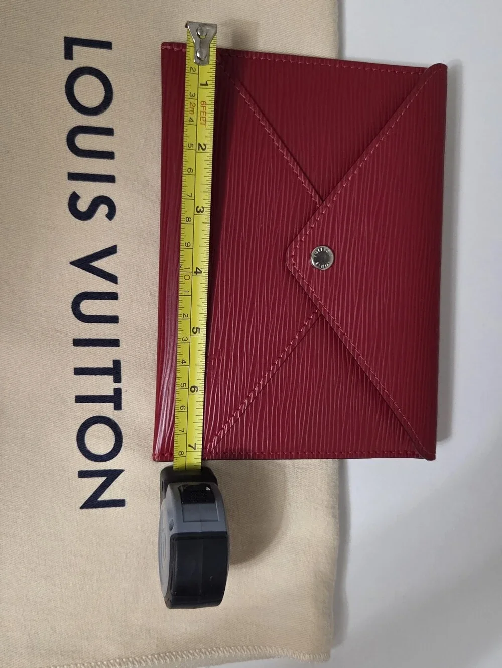 LV Red Epi Medium Kiragami Envelope